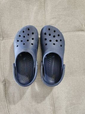 Navy Crocs